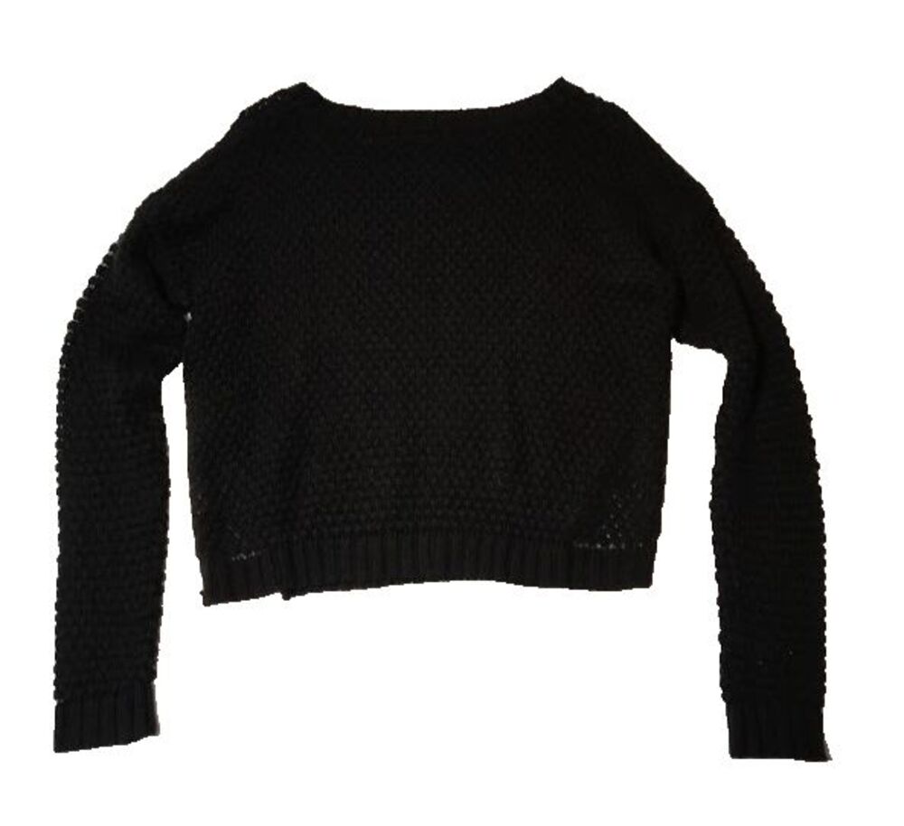 t/o Black and White Knit Women's Sweater L Loose Knit - Picture 2 of 5